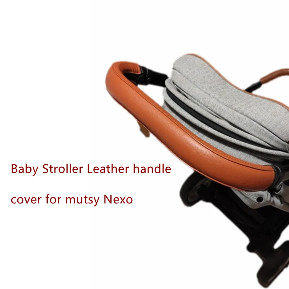 New 1Pcs Pu Leather Handle Cover For Mutsy Nexo Stroller Pram Bumper Protective Cases Armrest Covers Baby Carriage Accessories baby stroller accessories hooks