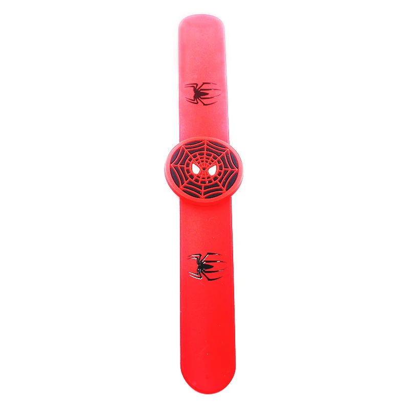 Силиконовый браслет для детей, супергерой, силиконовые браслеты, Человек-паук, Бэтмен, флэш-Мен, чудо-женщина, Супермен, подарок - Окраска металла: spider man 1