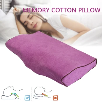 

Butterfly Shape Memory Foam Sleep Pillow Space Memory Neck Pillow Core Orthopaedic Sleep For Body Head Neck Back Support Relax