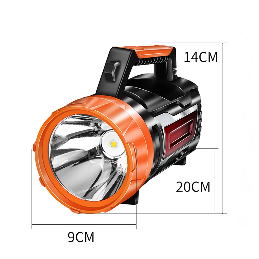Зарядка через usb светодиодный фонарь большой мощности 3500LM батарея прожектор ручной светильник кемпинг фонарь прожектор для кемпинга Туризм