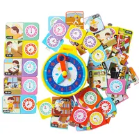 Children Clock Puzzle Educational Toys Time Cognition Good Habits Develop Logical Thinking Training Jigsaw Cards Clock Toys 1