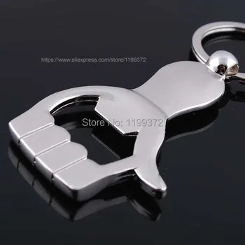 

500pcs Keychain Bottle Opener Hand Shape Palm Key chain Ring Beer Can Openers Keyring