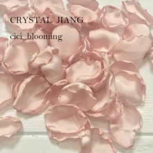 Лосось, розовый цвет лепестки для свадебный цветок девушка лепесток розы 100 шт./лот шелк шифон