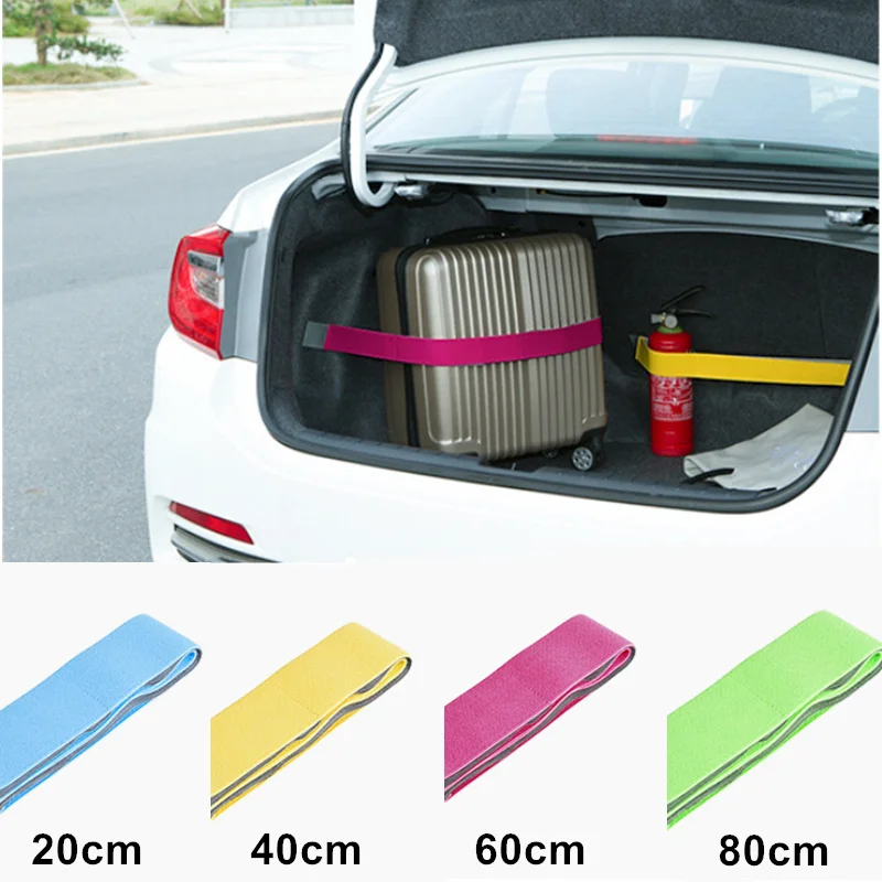 

1pc Car Organizer Belt Storage Bag Magic Tapes Fixed Storage Stowing Tidying Sticky Tape Supplies Auto Interior Accessories