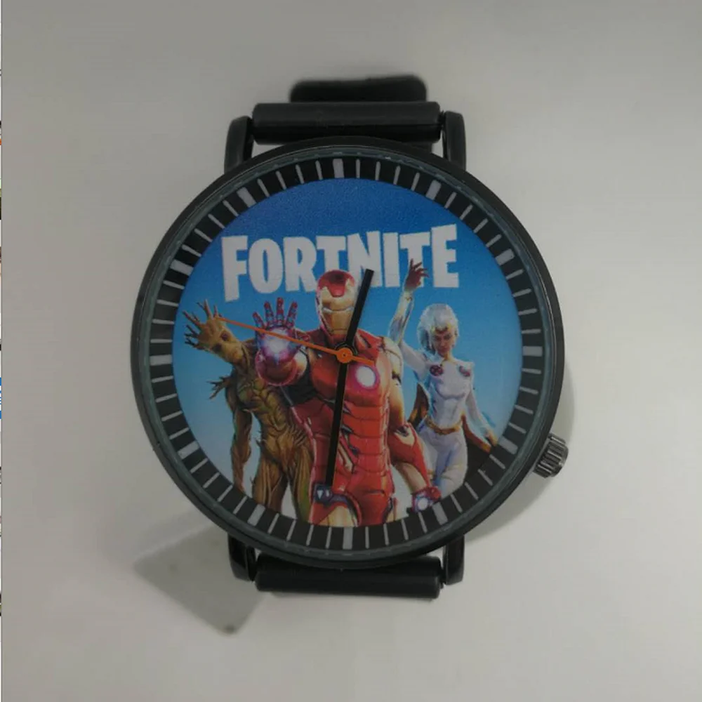 Часы наручные Fortnites для мужчин и женщин крутые студенческие с ремешком надписью