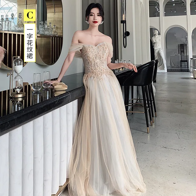

Exquisite Appliques Evening Party Gown Mesh Cheongsam Elegant Dress Qipao Bridal Wedding Dress Maxi Dress Robe De Soiree