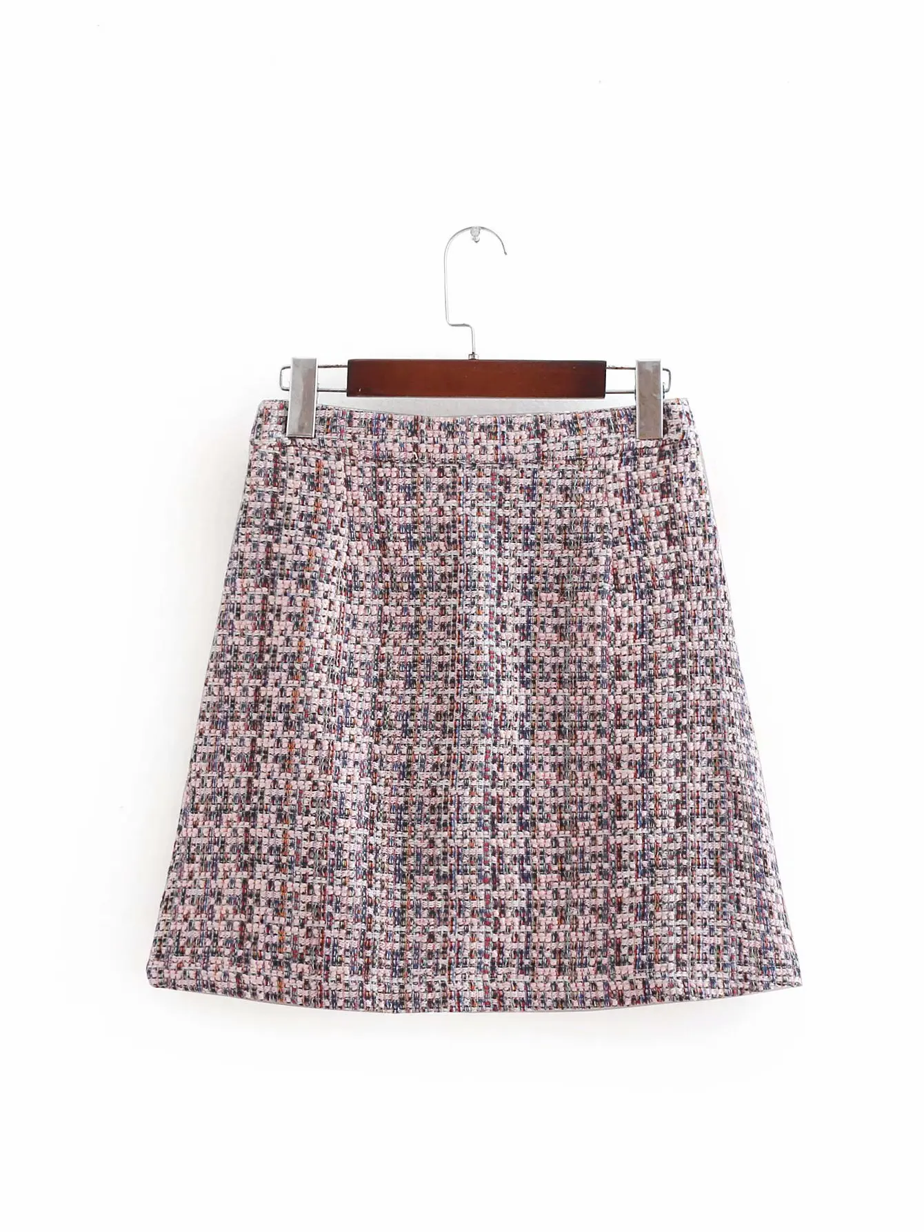 

2018 Western Style Autumn And Winter WOMEN'S Dress New Style Tweed Mini Skirt