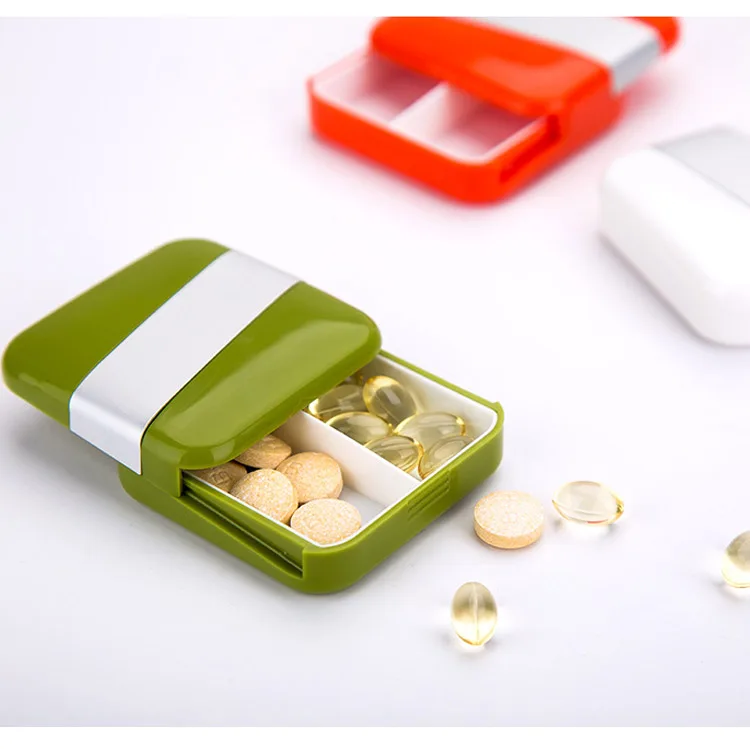 Pill Box Case Portable Travel Splitter Pill Organizer Tablet Container Medicine Storage Safe Fashion Food Grade Plastic Outdoor (15)