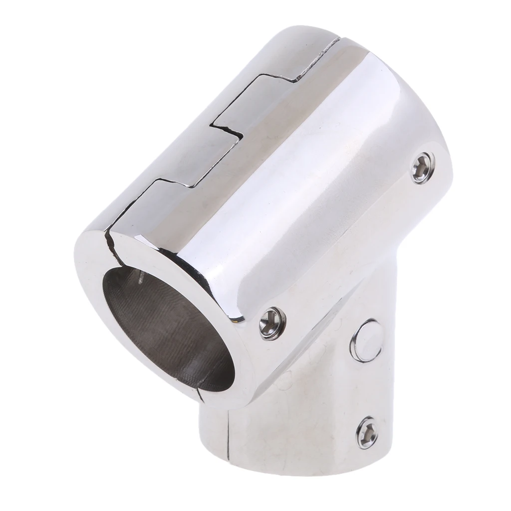 25mm Boat Handrail Fitting 60 Degree Tee 3 Way - 316 Stainless Steel