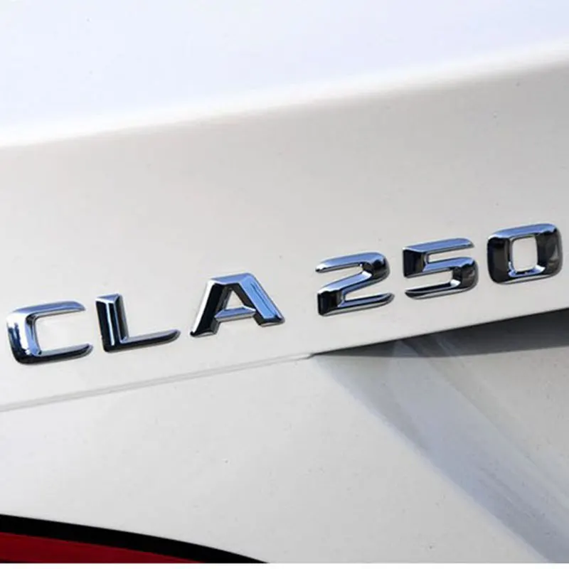 Металлическая Глянцевая эмблема алфавита для Mercedes-Benz CLA Class CLA200 CLA260 CLA250 CLA220 CLA180