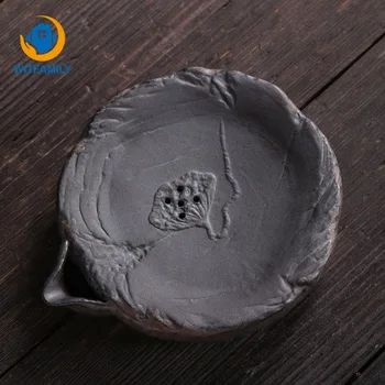 

Stoneware Board Table Tea Tray Pot Bearing Japanese Drainage Water Storage Ceramic Kung Fu Tea Set Coarse Pottery Crafts Pad