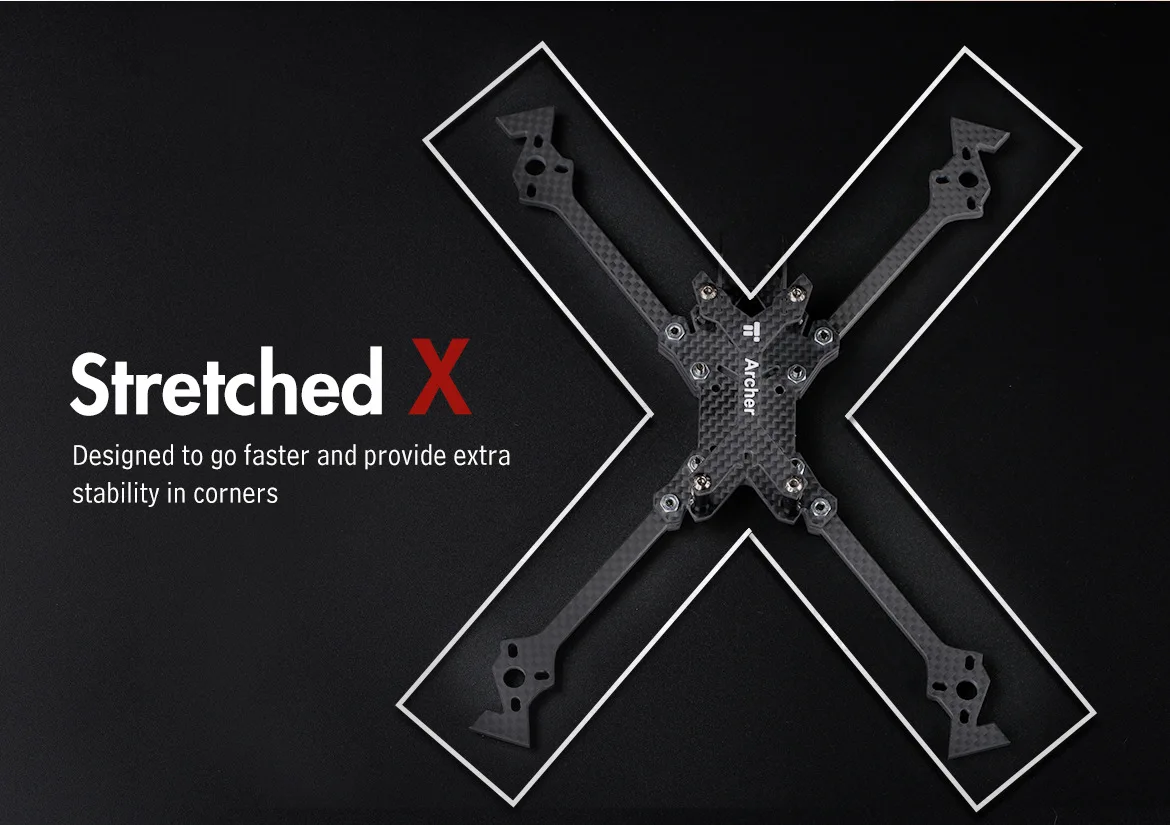 IFLIGHT Wing Archer X5 V2 колесная база 212 FPV Гоночная машина кронштейн Гоночная рама