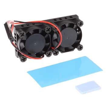 

Dual Fan CPU PCB Cooling Fan Cooler Heat Sink Module for Raspberry pi 4