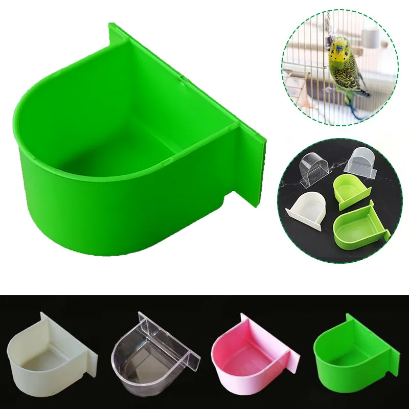 Bird Cage Food Boxes Trough Parrot Feeder Food Water Bowl Cup Budgerigar Macaws Finches Canary Bird Feeding Birdcage Boxes, bird feeder,parrot feeder