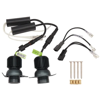 

Car White 12V40W LED Angel Eye Headlight Angel Eye Aperture Suitable for BMW- E90 E91 328I 335I 2009-2011