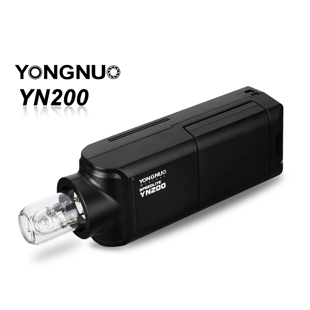 Белый YONGNUO YN200 ttl HSS 2,4G 200W литиевая батарея с usb type C, совместимый YN560-TX(II)/YN560-TX Pro/YN862 для Canon Nikon - Цвет: Белый
