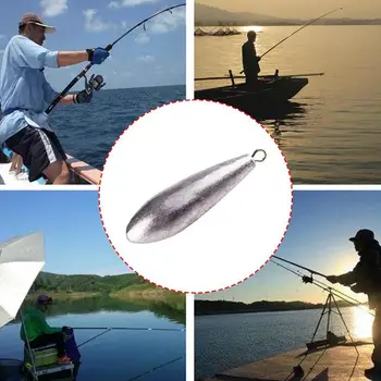 

10Pcs/Set Open Bite Lead Sinker Set Bare Fishing Clip Drop Biting Round Plumb Bob Auxiliary Fishing Tackle Gear 3 Size 10 30 50g