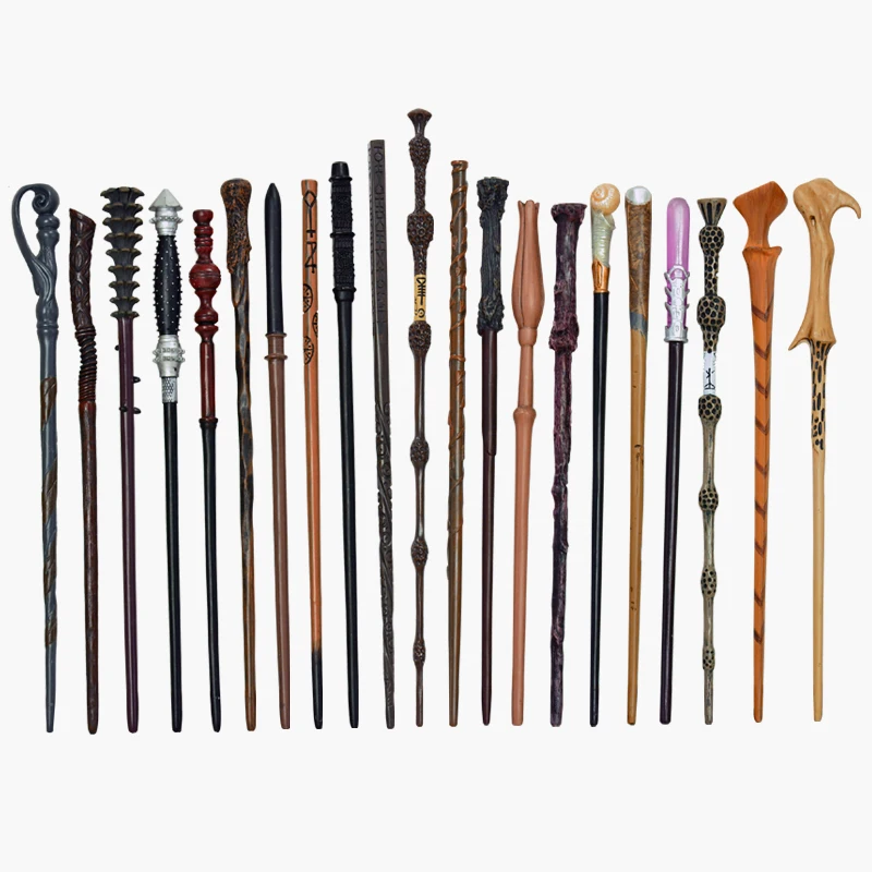 30 Kind of Cosplay Potter Magic Wands Metal/Iron Core Children Magic Toy Wand Gift No Box Package Prop Stage Magic Tricks