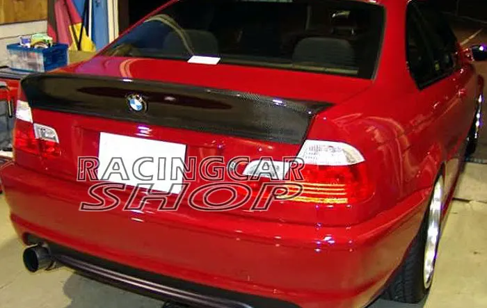 CSL Real Carbon Fiber Trunk Spoiler Lip Wing Fit For BMW E46 M3 328i 330i Sedan 4-Door 1999-2005