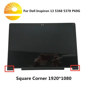 

13.3'' Complete LCD Display Touch Glass Digitizer Screen Assembly+Bezel For Dell Inspiron 13 5368 5378 P69G (Right Connector)