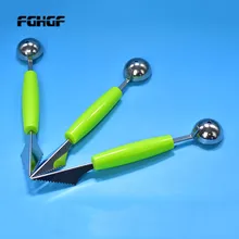 Двухконцевая многофункциональная нержавеющая сталь фруктовый шариковый нож для резки мороженого Ложка кухонные гаджеты Инструменты для приготовления пищи cozinha