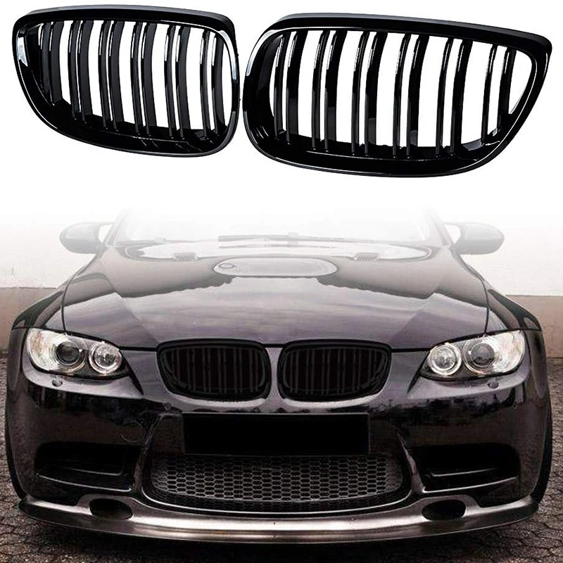 NEW-2Pcs Решетка переднего бампера для BMW E92 E93 M3 2006-2009 08-13 3-Series M3(E92/E93) 07-10 2D C |