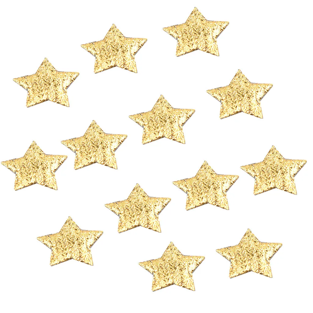 100 шт 20 мм Рождественская конфетти в форме снежинок Золото Серебро пятиконечная звезда бумаги Скрап Свадебная вечеринка Конфетти украшения год