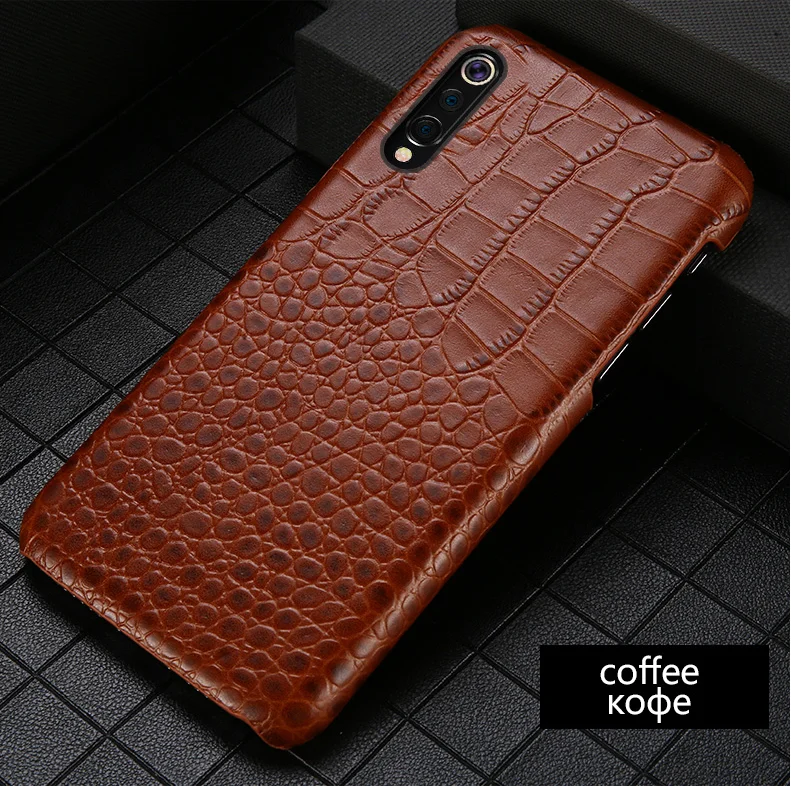 Новый чехол из натуральной кожи крокодила с защитой от падения Telefone móvel для Xiaomi