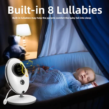 

Baby Monitor Wireless Video Nanny Baby Camera intercom Night Vision Temperature Monitoring Cam babysitter nanny baby phone vb605
