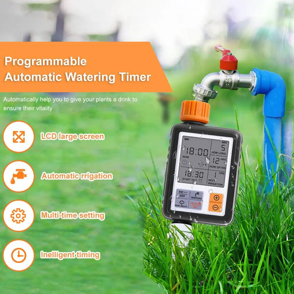 

Automatic Electronic Water Timer Lcd Screen Sprinkler Controller Outdoor Garden Timer Automatic Watering Device Irrigation Tools