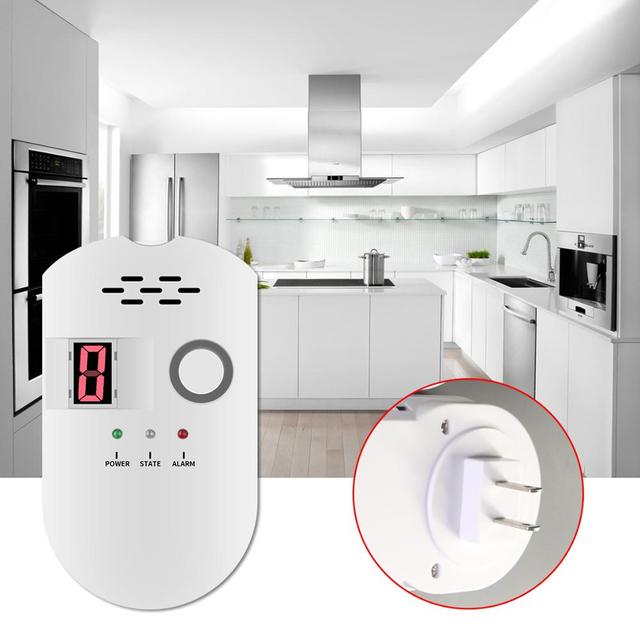 Combustible Gas Leakage Propane Sensor Warning LPG LNG Coal Natural Gas Leak Detector Monitor Sound Security Alarm Safety GT
