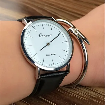 

High Quality Simple Men Analog Quartz Watch Fashion Men Business Wristwatch Clock Man Leather Wrist Watch Relogio Masculino C260
