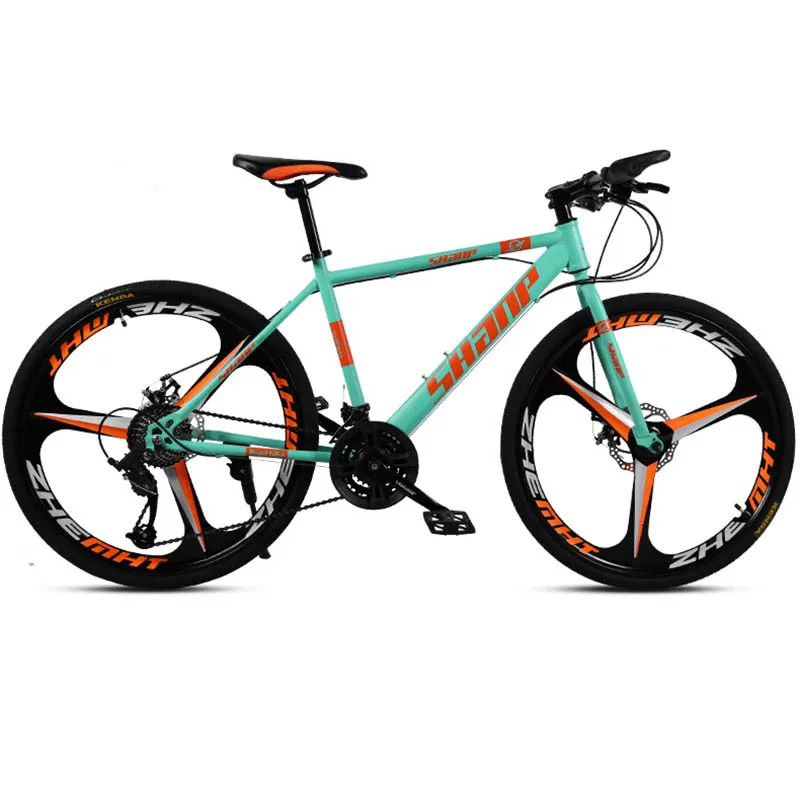 27 speed Карбоновый стальной горный велосипед двойной дисковые тормоза Системы внедорожные переменной Скорость 21/24/27/30 Скорость Sepeda Gunung унисекс - Цвет: 27 speed