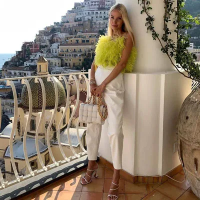 Chic Trendy Feather Off The Shoulder Sleeveless