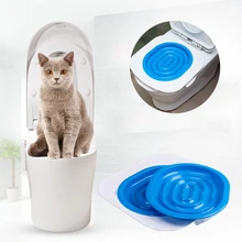 

NEW2022 NEW 40*40*3.5cm ABS Pet Toilet Trainer Puppy Cat Toilet Litter Trainer catsCeaningTrainingToilet Supplies with Toilet