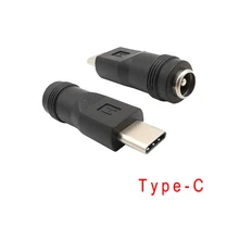 1PCS Tipo-C DC Spina di Alimentazione Martinetti Connettori di Tipo C USB Maschio a 5.5 millimetri x 2.1 millimetri convertitore femminile Dell'adattatore per Notebook PC Phone