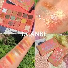 UCANBE коралловые тени для век Палитра матовый мерцающий блеск