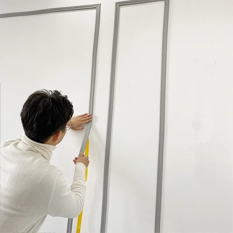 Strisce Decorative Per Pareti Modanatura Autoadesiva In Legno Cornice Per Foto Morbida Linea Tv Divano Portico Sfondo Muro Bordo Adesivo Da Parete In Schiuma Wall Stickers Aliexpress