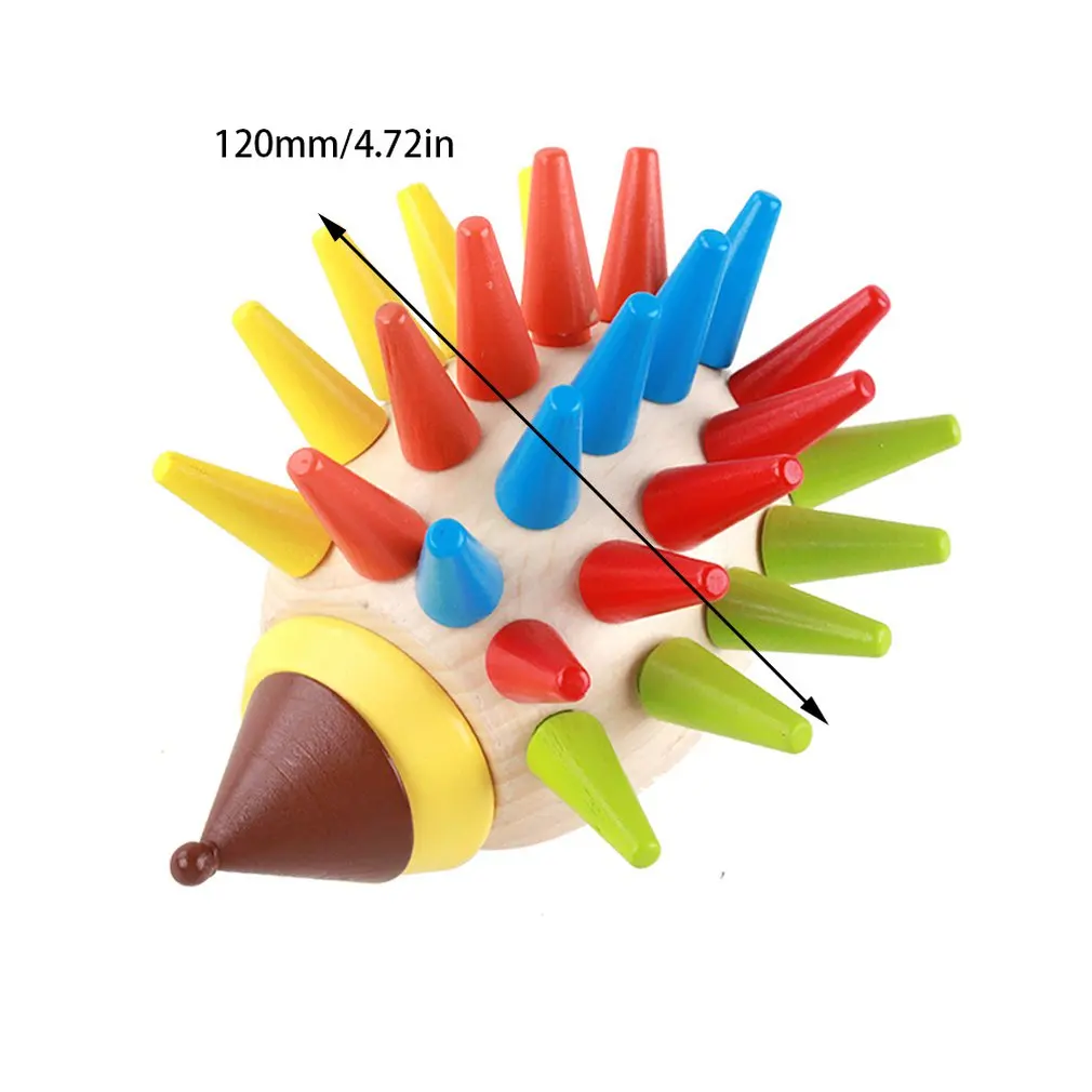

Children's Educational Toys Wooden Magnetic Colorful Hedgehog Spelling Toy Wooden Colorful Hedgehog Toy