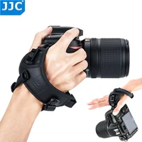 JJC cinturino per fotocamera DSLR a sgancio rapido cinturino da polso con impugnatura per Sony Nikon Canon Panasonic Olympus accessori per cintura per fotocamera