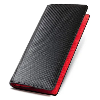 

Men's Leather Long Wallet Wear-resistant Cowhide Japanese Two-fold Business Wallet Multifunctional Coin Purse Clip Billetera New