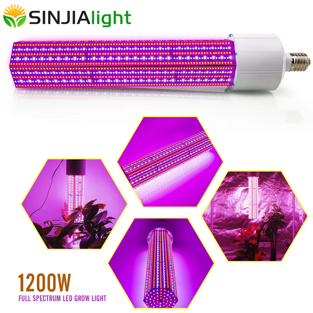 

E40 1200W LED Grow Light Corn Bulb Full Spectrum Led Plant Lamp for flower hydroponics indoor plants growth greenhouse grow tent