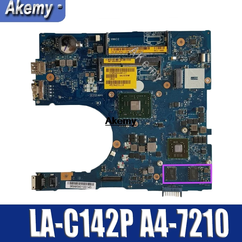 

CN-0VJRMW VJRMW FOR DELL INSPIRON 5555 5455 laptop motherboard AAL12 LA-C142P REV:1.0(A00) A4-7210 R5 M335/2GB mainboard