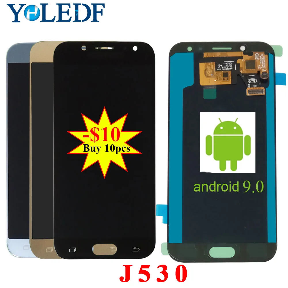 Super AMOLED ЖК-экран для Samsung Galaxy J5 2017 J530 сенсорный с цифровым преобразователем pro J530F