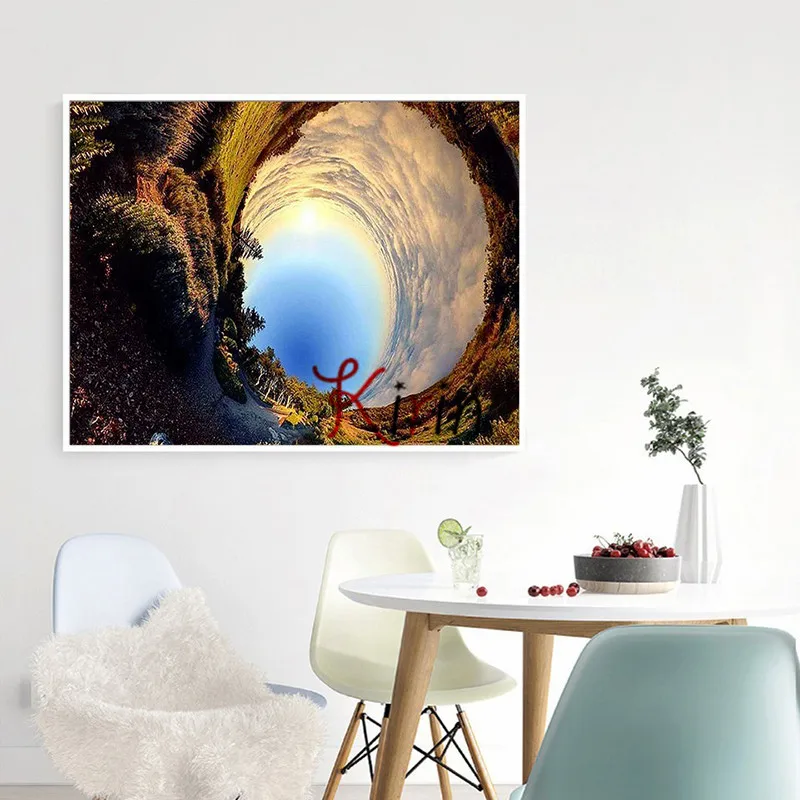 Kirin show 5D Diamond Painting Sky Landscape Car Cross Stitch Mosaic Scenery Embroidery Rhinestones Home Decor | Дом и сад