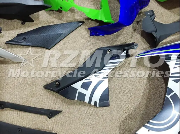 Мотоциклетный обтекатель abs для YAMAHA YZF-R1 15 16 YZF1000- впрыска кузова великолепный зеленый и синий ACE № 675
