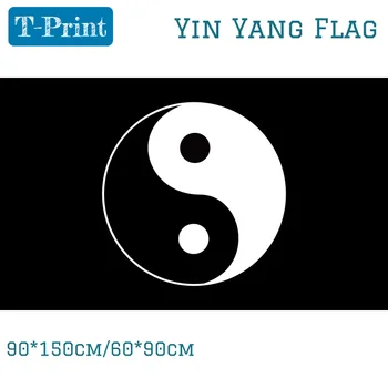 

10PCS Flag 60x90cm 90x150cm Yin Yang White Black Flag 3ft x 5ft Polyester Banner