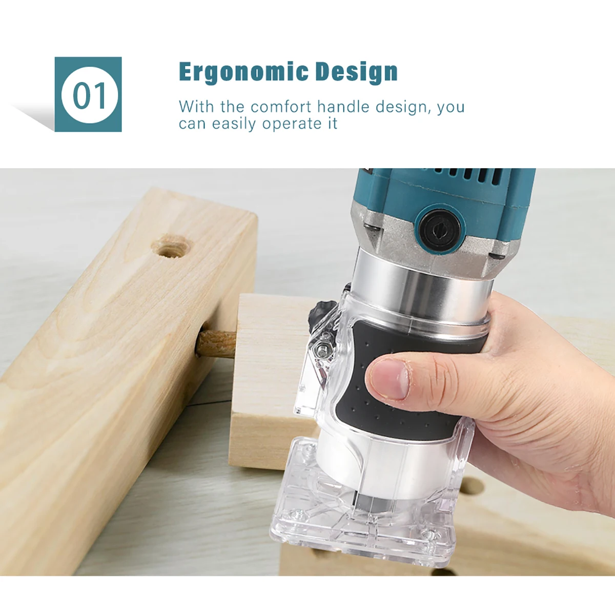 110V-220V 1200W Wood Electric Trimmer Woodworking Electric Laminate Edge Trimmer Engraving Carving Trimming Machine Wood Router