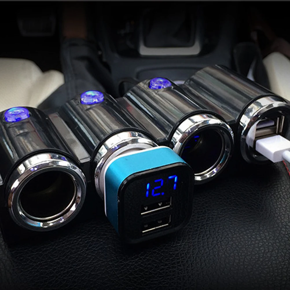 Разветвитель автомобильный с двумя USB портами 1 3 порта|Адаптер питания| |