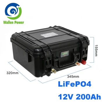 شراءLiFePO4 بطارية 12 فولت 200Ah قابلة للشحن ليثيوم أيون الفوسفات بطاريات بطاريات ديب 3000 دورة ل عربة جولف الشمسية
